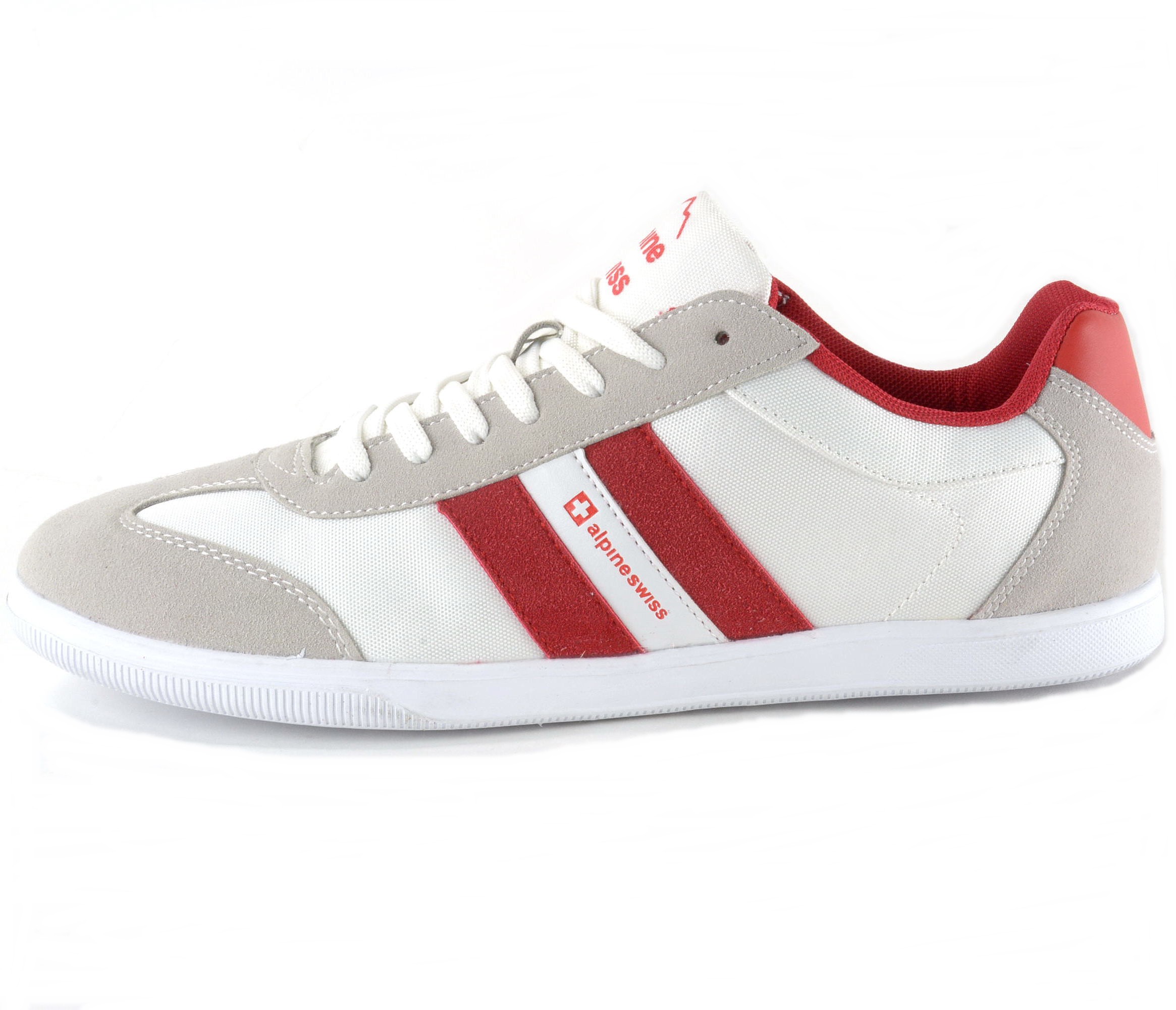 Alpine Swiss Haris Mens Retro Striped Athletic Shoes Fashion Sneaker